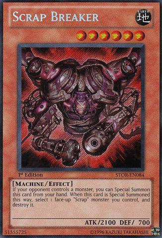 1st Edition, Earth, Effect Monster, Machine, Secret Rare, Storm of Ragnarok, Unlimited Scrap Breaker [STOR-EN084] Secret Rare - Trading Card World