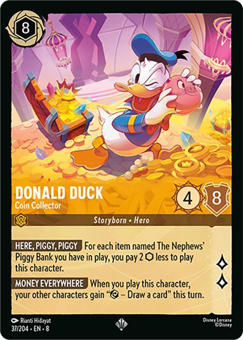  Donald Duck - Coin Collector (37/204) [Reign of Jafar] - Trading Card World