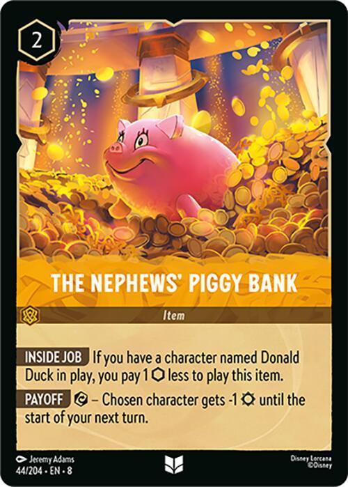  The Nephews' Piggy Bank (44/204) [Reign of Jafar] - Trading Card World