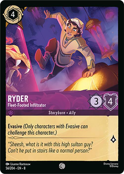  Ryder - Fleet-Footed Infiltrator (56/204) [Reign of Jafar] - Trading Card World
