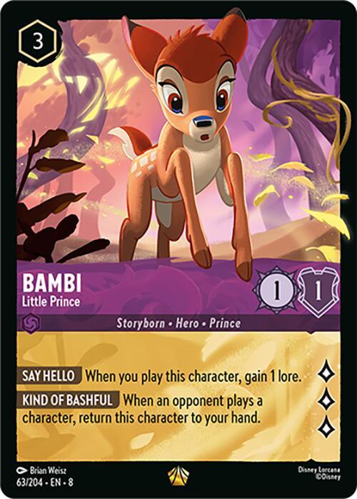  Bambi - Little Prince (63/204) [Reign of Jafar] - Trading Card World