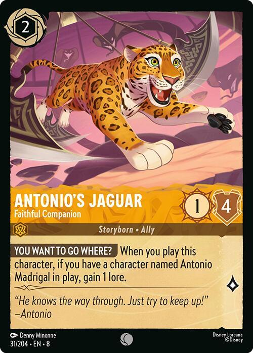  Antonio's Jaguar - Faithful Companion (31/204) [Reign of Jafar] - Trading Card World