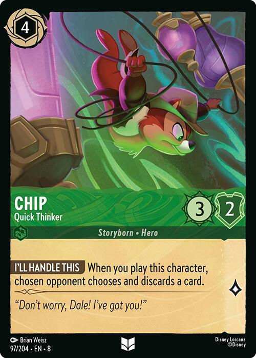  Chip - Quick Thinker (97/204) [Reign of Jafar] - Trading Card World