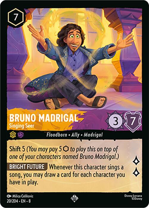  Bruno Madrigal - Singing Seer (20/204) [Reign of Jafar] - Trading Card World