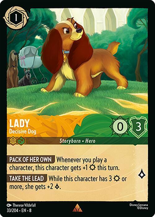  Lady - Decisive Dog (33/204) [Reign of Jafar] - Trading Card World