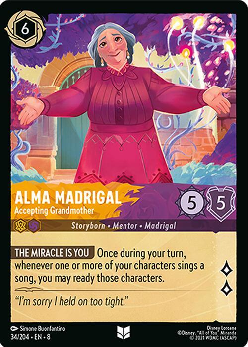  Alma Madrigal - Accepting Grandmother (34/204) [Reign of Jafar] - Trading Card World