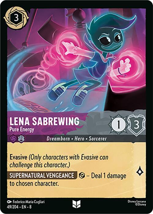  Lena Sabrewing -- Pure Energy (49/204) [Reign of Jafar] - Trading Card World