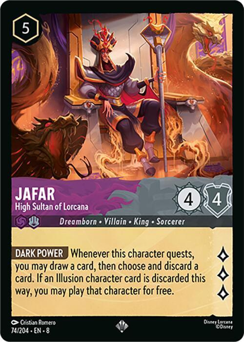  Jafar - High Sultan of Lorcana (74/204) [Reign of Jafar] - Trading Card World
