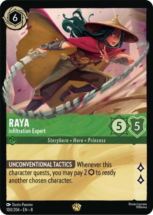  Raya - Infiltration Expert (100/204) [Reign of Jafar] - Trading Card World
