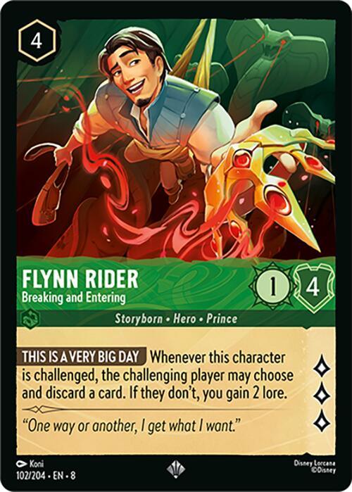  Flynn Rider - Breaking and Entering (102/204) [Reign of Jafar] - Trading Card World