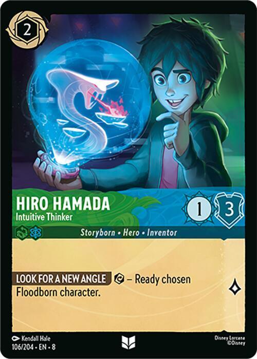  Hiro Hamada - Intuitive Thinker (106/204) [Reign of Jafar] - Trading Card World