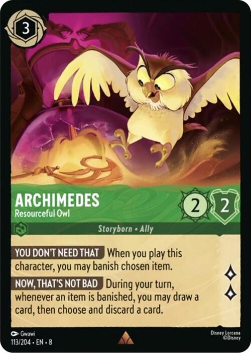  Archimedes - Resourceful Owl (113/204) [Reign of Jafar] - Trading Card World