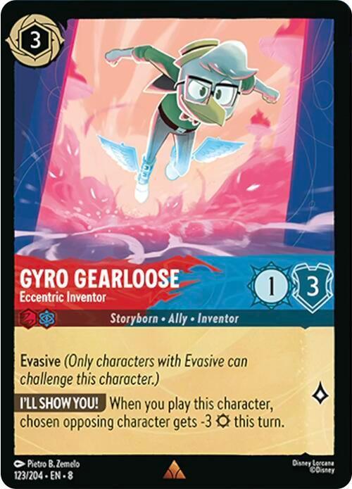  Gyro Gearloose - Eccentric Inventor (123/204) [Reign of Jafar] - Trading Card World