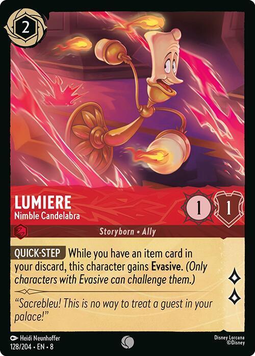  Lumiere - Nimble Candelabra (128/204) [Reign of Jafar] - Trading Card World