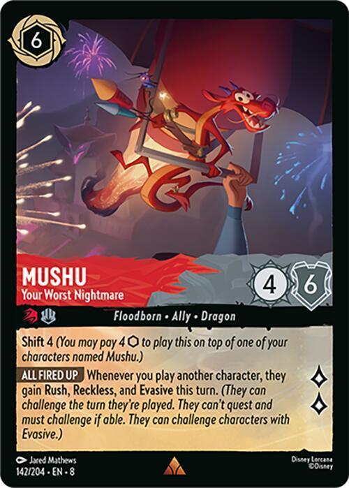  Mushu - Your Worst Nightmare (142/204) [Reign of Jafar] - Trading Card World