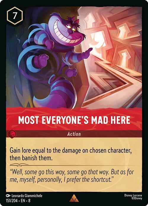  Most Everyone's Mad Here (151/204) [Reign of Jafar] - Trading Card World