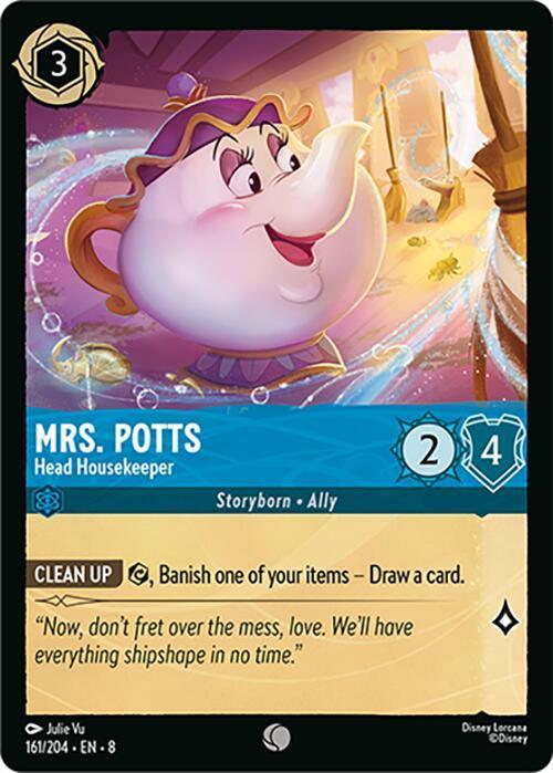  Mrs.Potts - Head Housekeeper (161/204) [Reign of Jafar] - Trading Card World