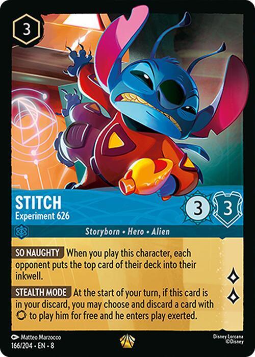  Stitch - Experiment 626 (166/204) [Reign of Jafar] - Trading Card World