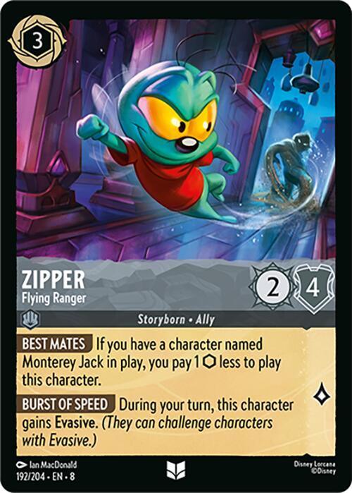  Zipper - Flying Ranger (192/204) [Reign of Jafar] - Trading Card World