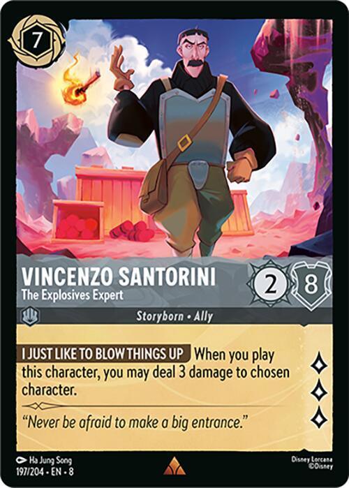  Vincenzo Santorini - The Explosives Expert (197/204) [Reign of Jafar] - Trading Card World