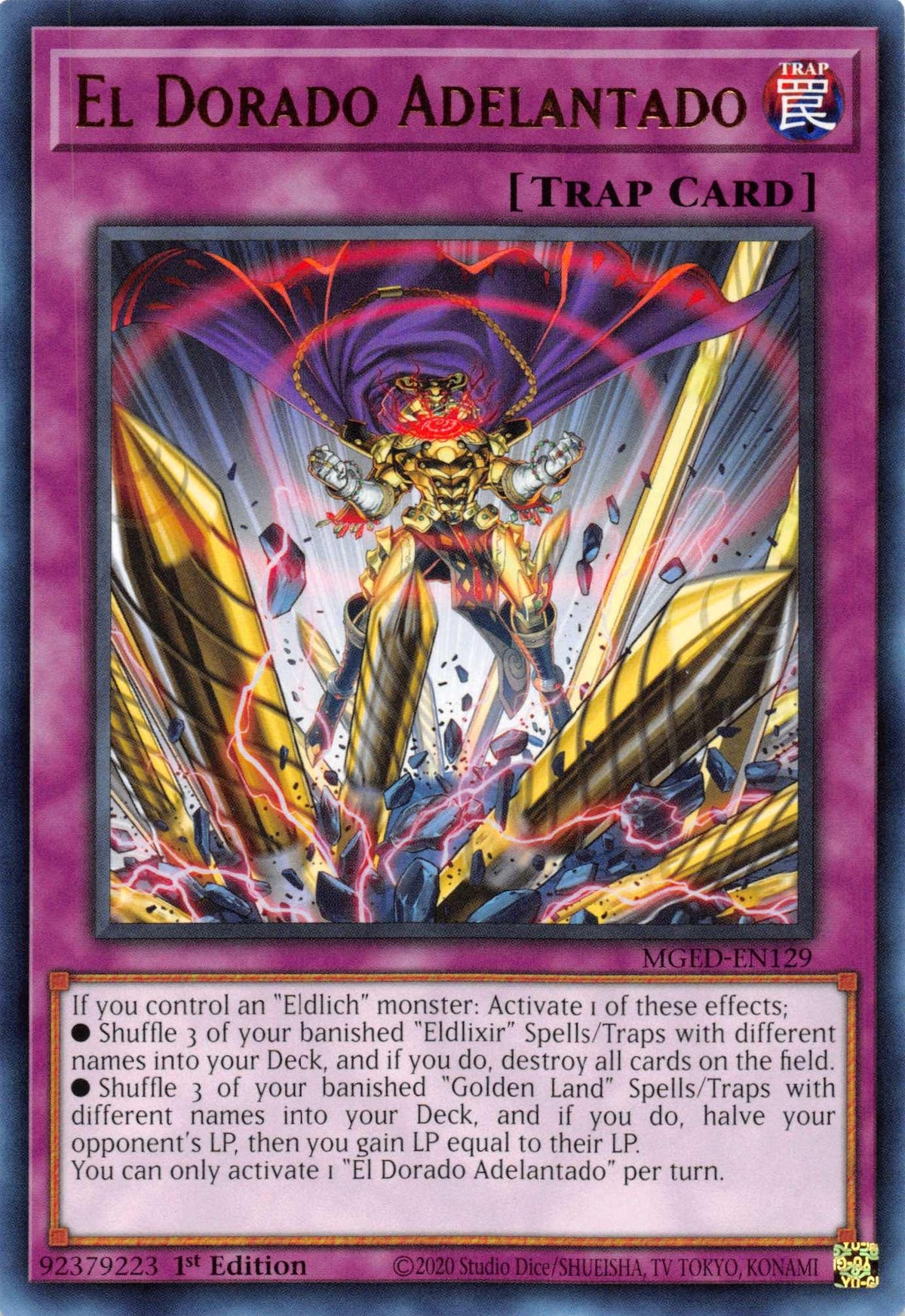 1st Edition, Maximum Gold: El Dorado, Normal Trap, Rare, Trap El Dorado Adelantado [MGED-EN129] Rare - Trading Card World