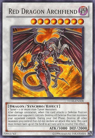 Dark, Dragon, Rare, Synchro/Effect Monster, Turbo Pack: Booster Six, Unlimited Red Dragon Archfiend [TU06-EN008] Rare - Trading Card World