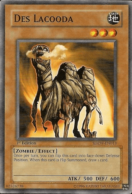 1st Edition, Common, Earth, Effect Monster, Structure Deck: Zombie World, Zombie Des Lacooda [SDZW-EN013] Common - Trading Card World