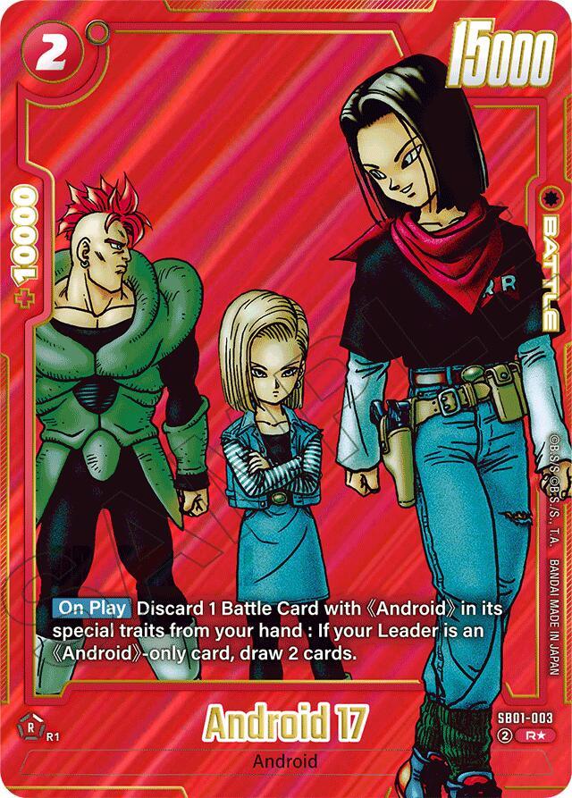 Android 17 (SB01-003) (Alternate Art) [Manga Booster 01]