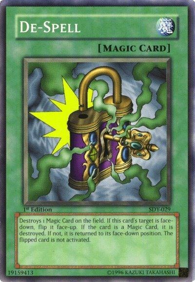 1st Edition, Common, Normal Spell, Spell, Starter Deck: Yugi, Unlimited De-Spell [SDY-029] Common - Trading Card World