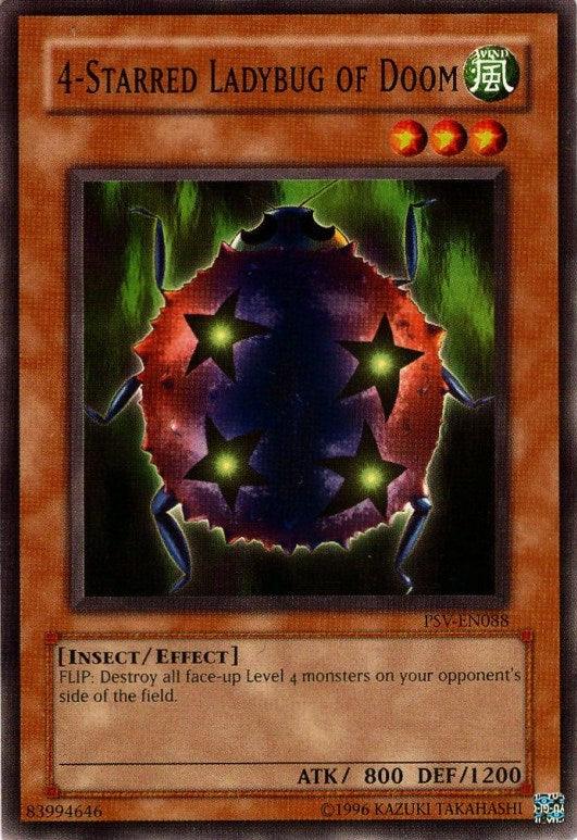 Common, Effect Monster, Insect, Pharaoh's Servant, Unlimited, Wind 4-Starred Ladybug of Doom [PSV-EN088] Common - Trading Card World