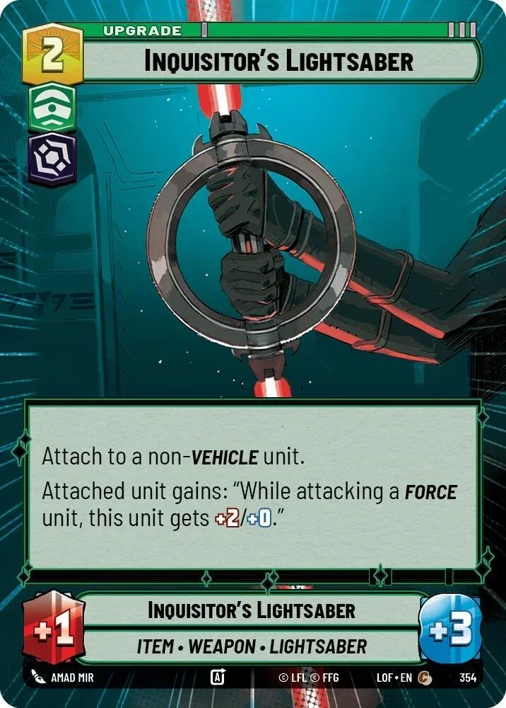 Inquisitor's Lightsaber (354) (Hyperspace) (354) [Legends of the Force]