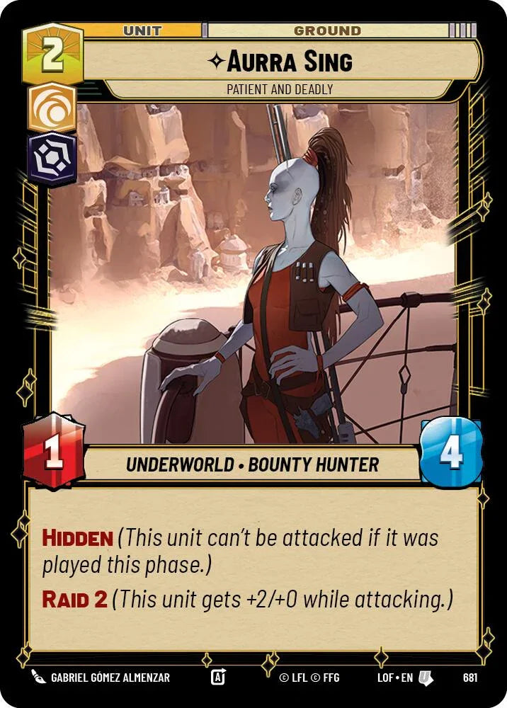 Aurra Sing (681) - Patient and Deadly (Foil) (681) [Legends of the Force]