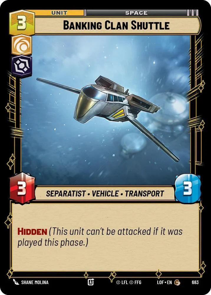Banking Clan Shuttle (683) (Foil) (683) [Legends of the Force]