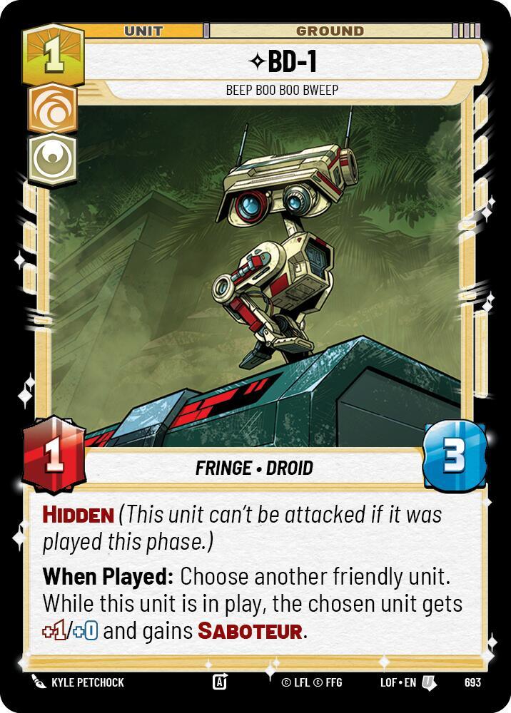 BD-1 (693) - Beep Boo Boo Bweep (Foil) (693) [Legends of the Force]