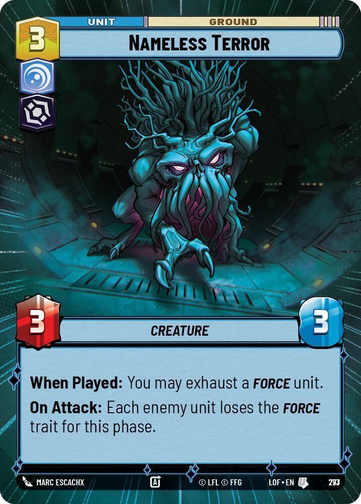Nameless Terror (773) (Hyperspace Foil) (773) [Legends of the Force]