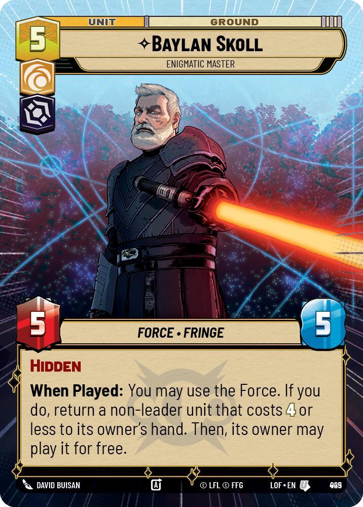 Baylan Skoll (925) - Enigmatic Master (Hyperspace Foil) (925) [Legends of the Force]