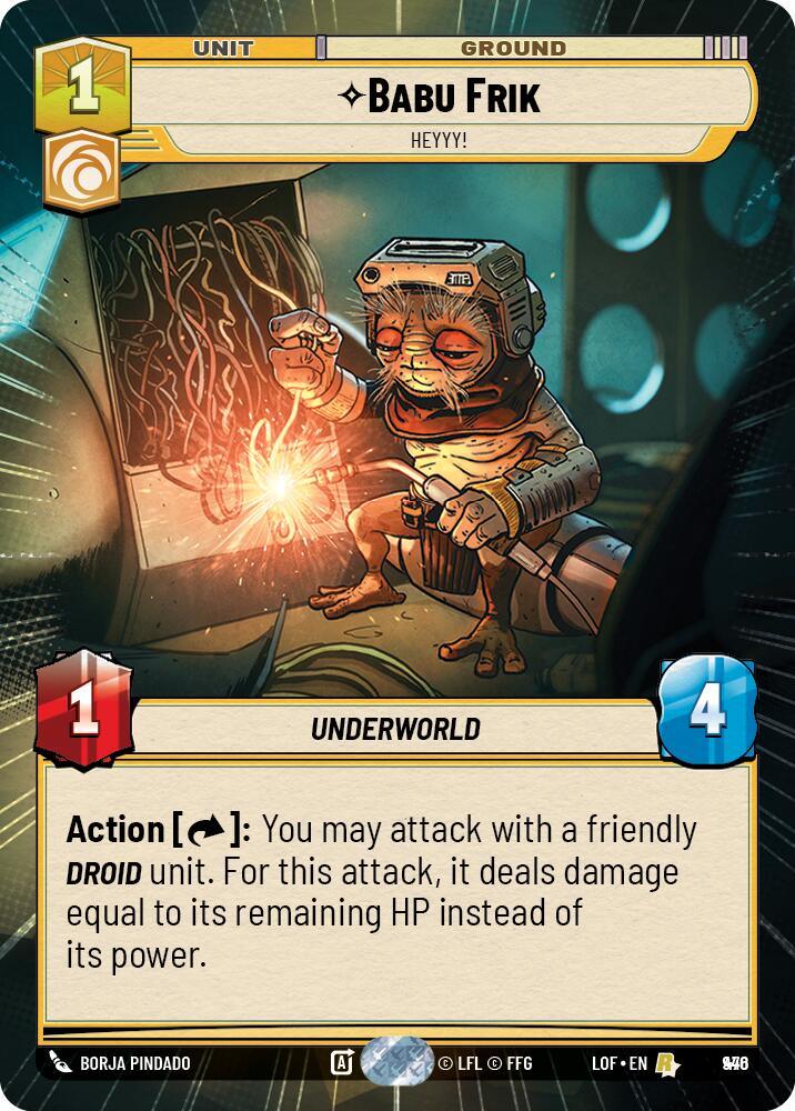 Babu Frik (946) - Heyyy! (Hyperspace Foil) (946) [Legends of the Force]
