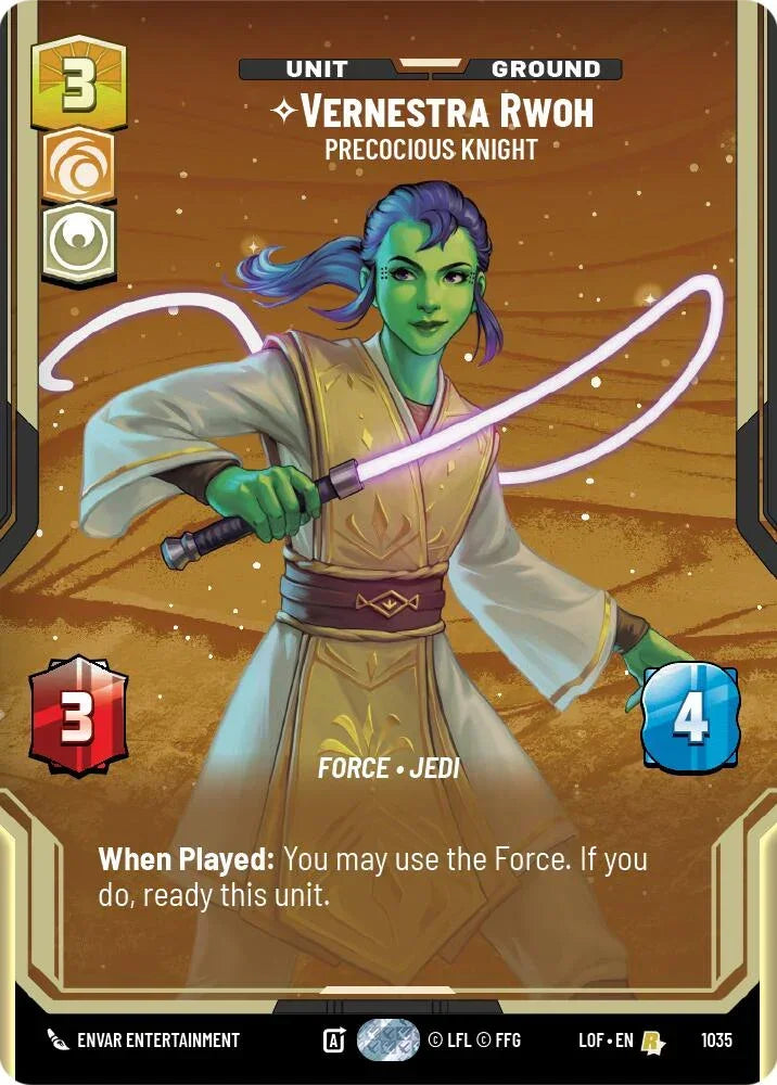 Vernestra Rwoh (1035) - Precocious Knight (Prestige) (1035) [Legends of the Force]