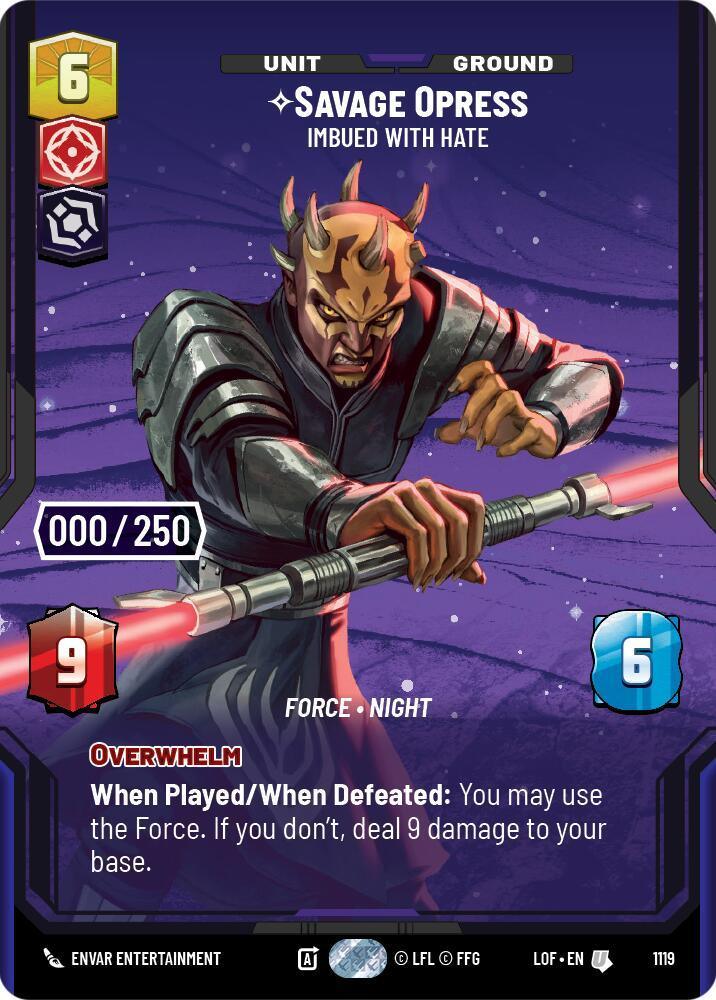 Savage Opress (1119) - Imbued With Hate (Serialized) (1119) [Legends of the Force]