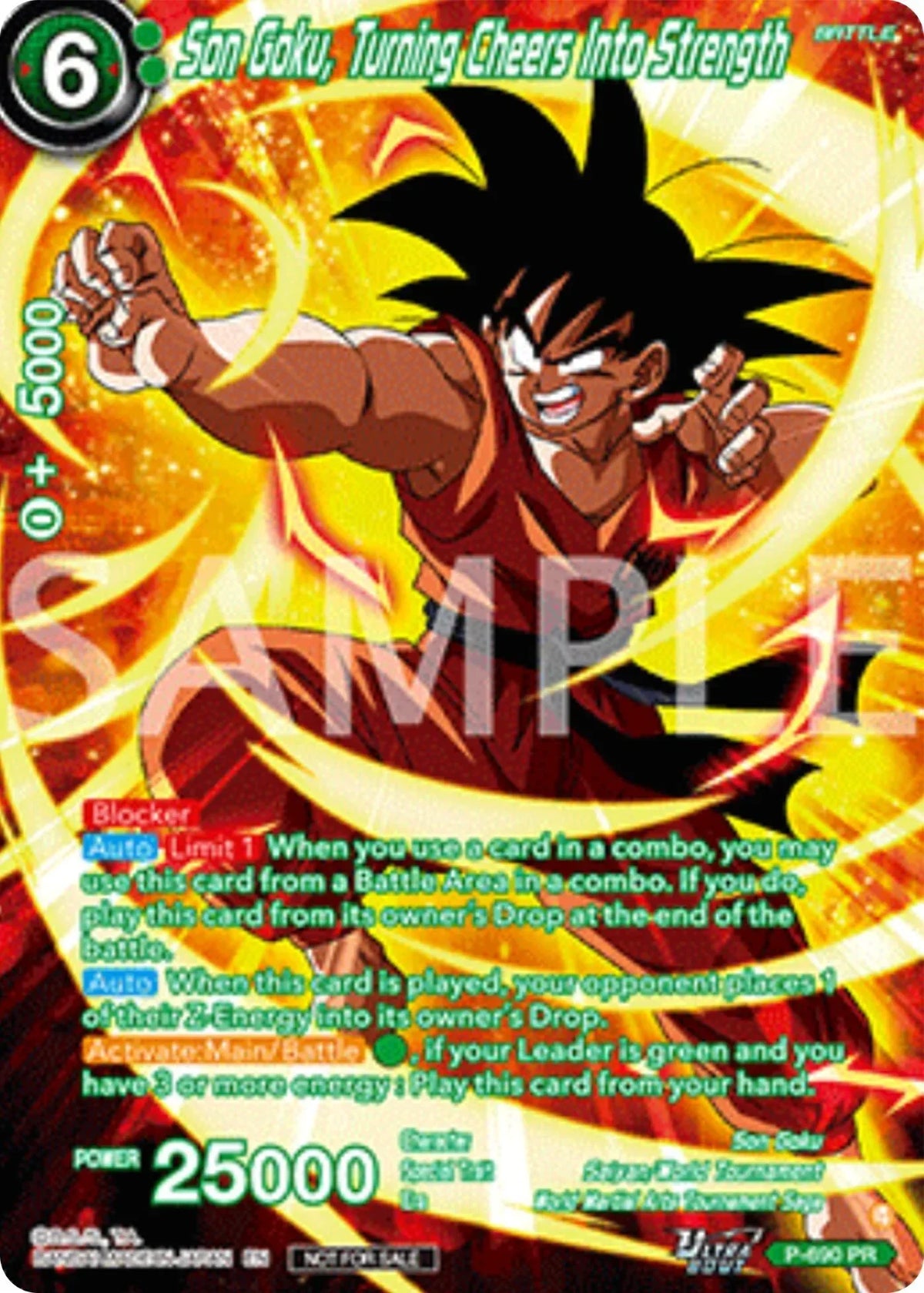 Son Goku, Turning Cheers Into Strength (Alternate Art) (Deluxe Pack 2025 Vol.2) (P-690) [Promotion Cards]