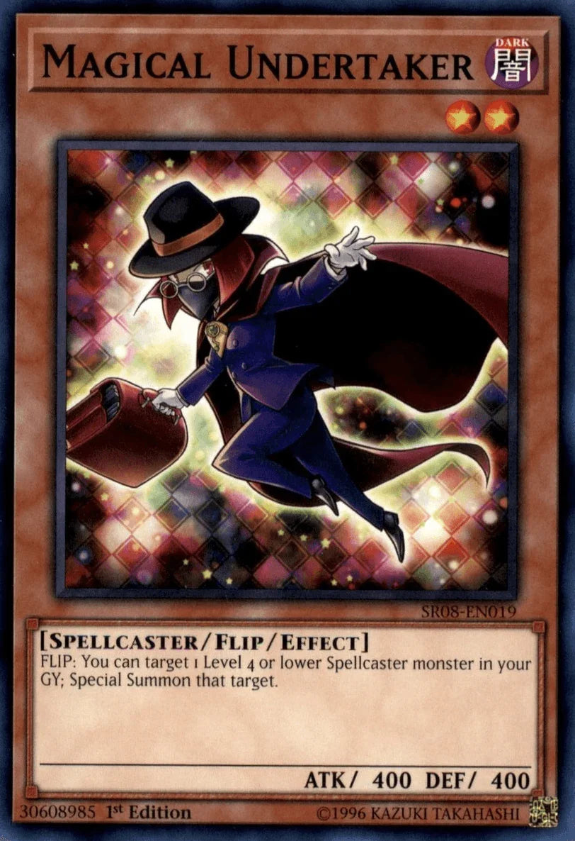 1st Edition, Common, Dark, Flip/Effect Monster, Spellcaster, Structure Deck: Order of the Spellcasters Magical Undertaker [SR08-EN019] Common - Trading Card World