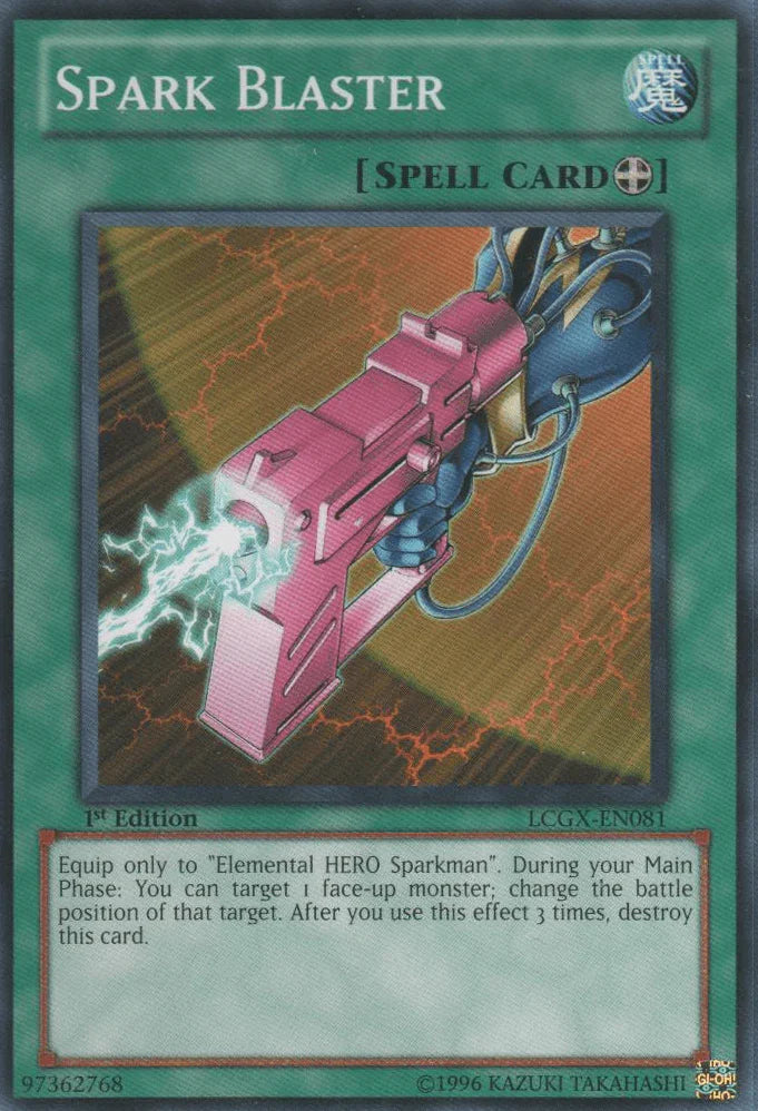 1st Edition, Common, Equip Spell, Legendary Collection 2, Spell, Unlimited Spark Blaster [LCGX-EN081] Common - Trading Card World