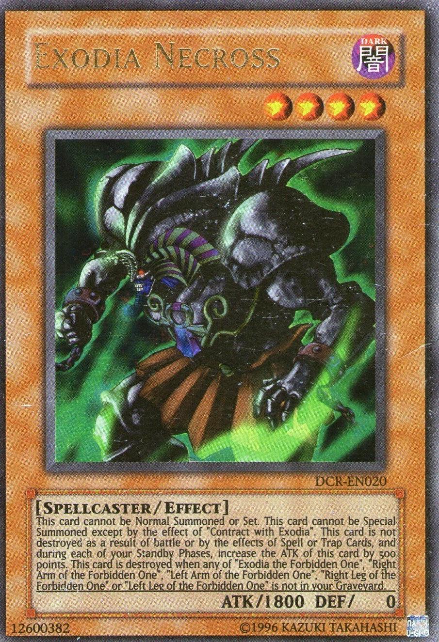Dark, Dark Crisis, Effect Monster, Spellcaster, Ultra Rare, Unlimited Exodia Necross [DCR-EN020] Ultra Rare - Trading Card World