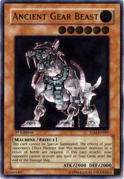 1st Edition, Earth, Effect Monster, Machine, The Lost Millennium, Ultimate Rare, Unlimited Ancient Gear Beast [TLM-EN007] Ultimate Rare - Trading Card World