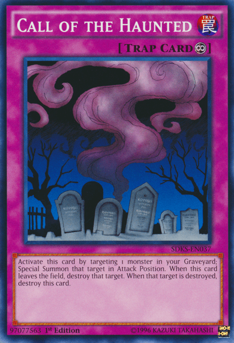 1st Edition, Common, Continuous Trap, Structure Deck: Seto Kaiba, Trap, Unlimited Call of the Haunted [SDKS-EN037] Common - Trading Card World