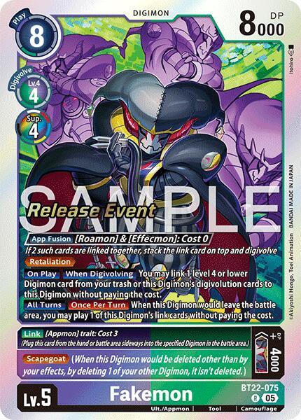 Fakemon [BT22-075] [Cyber Eden Release Event Cards]