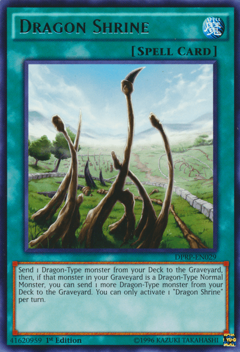 1st Edition, Duelist Pack: Rivals of the Pharaoh, Normal Spell, Rare, Spell Dragon Shrine [DPRP-EN029] Rare - Trading Card World