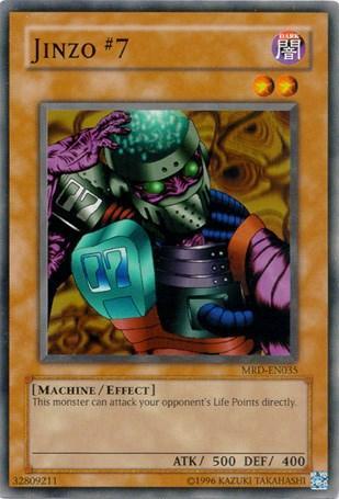 Dark, Effect Monster, Machine, Metal Raiders, Short Print, Unlimited Jinzo #7 [MRD-EN035] Short Print - Trading Card World