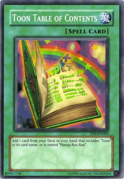 Normal Spell, Spell, Super Rare, Tournament Pack 6, Unlimited Toon Table of Contents [TP6-EN002] Super Rare - Trading Card World