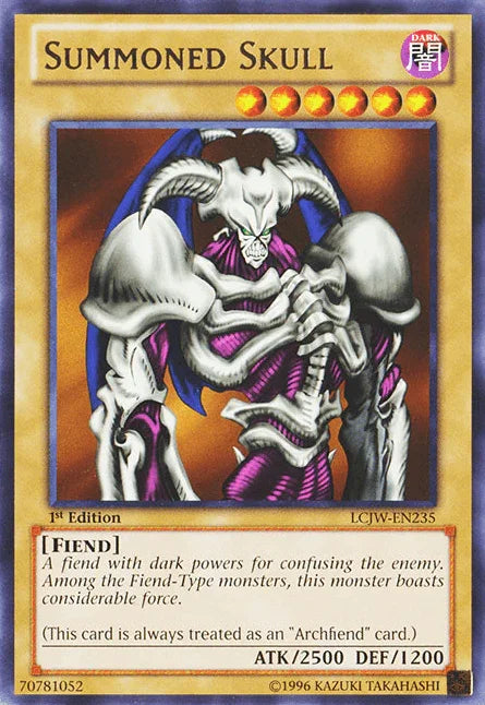 1st Edition, Dark, Fiend, Legendary Collection 4: Joey's World, Normal Monster, Rare Summoned Skull [LCJW-EN235] Rare - Trading Card World